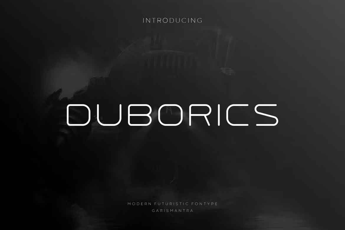 Пример шрифта Duborics #1